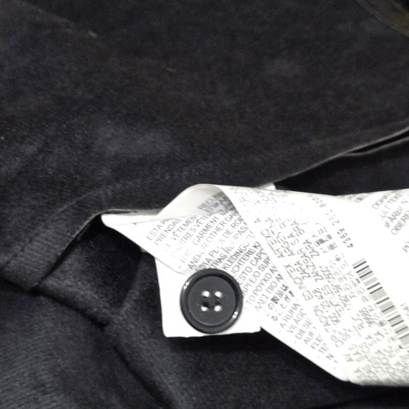 Zara Black Faux Leather Puff Sleeve Button Down Shirt Dress TunicLarge 4369/250 - Picture 8 of 12